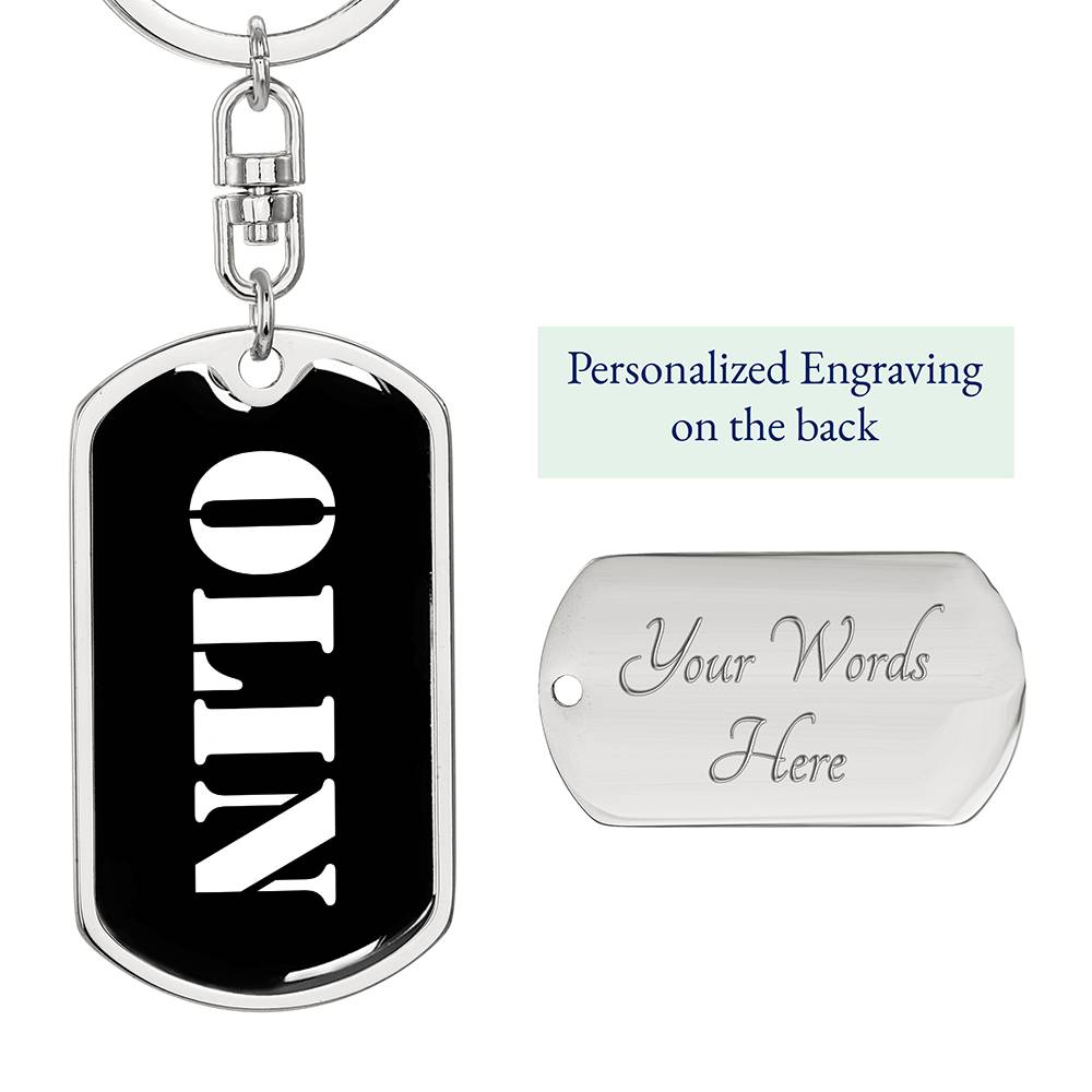 Olin v3 - Luxury Dog Tag Keychain