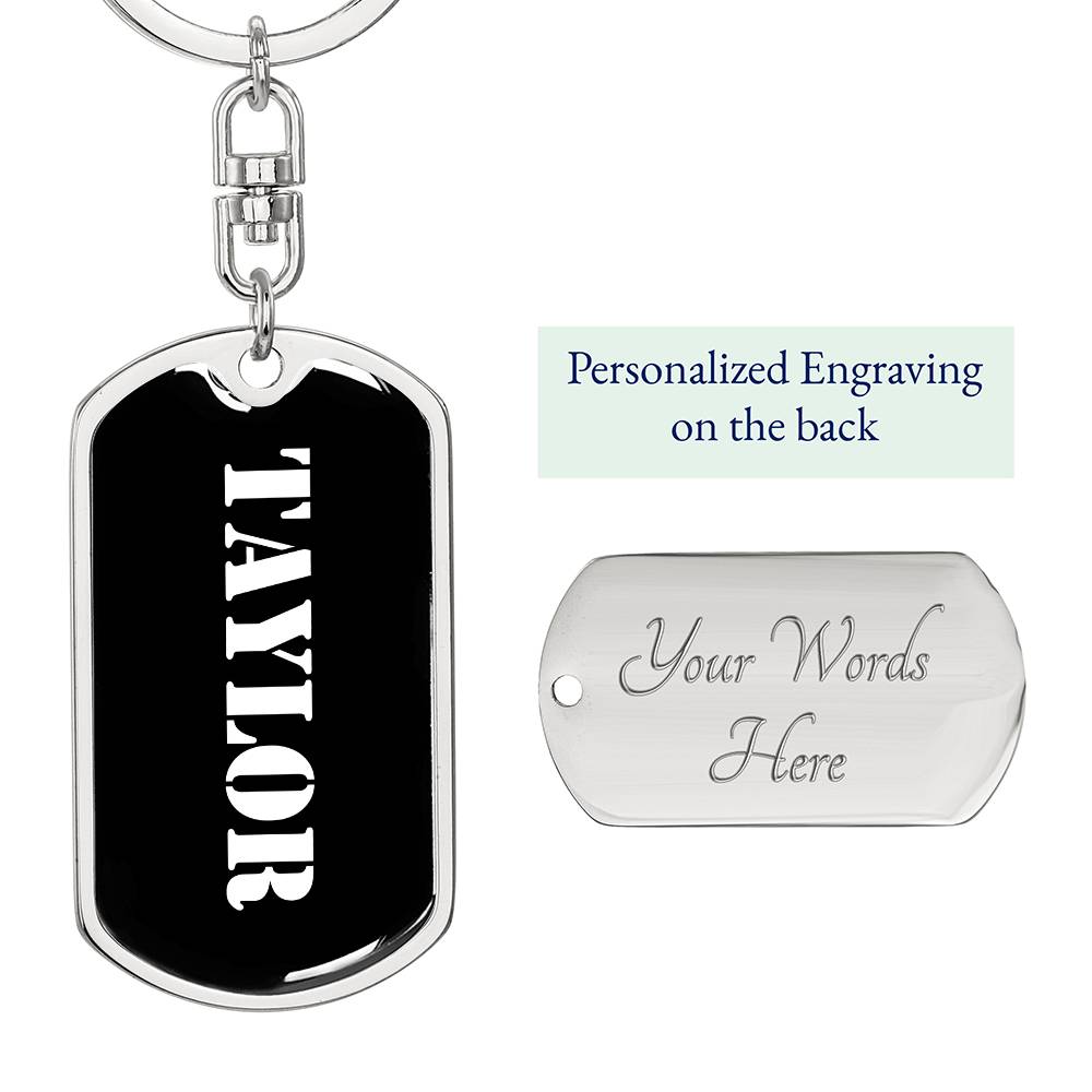 Taylor v2 - Luxury Dog Tag Keychain