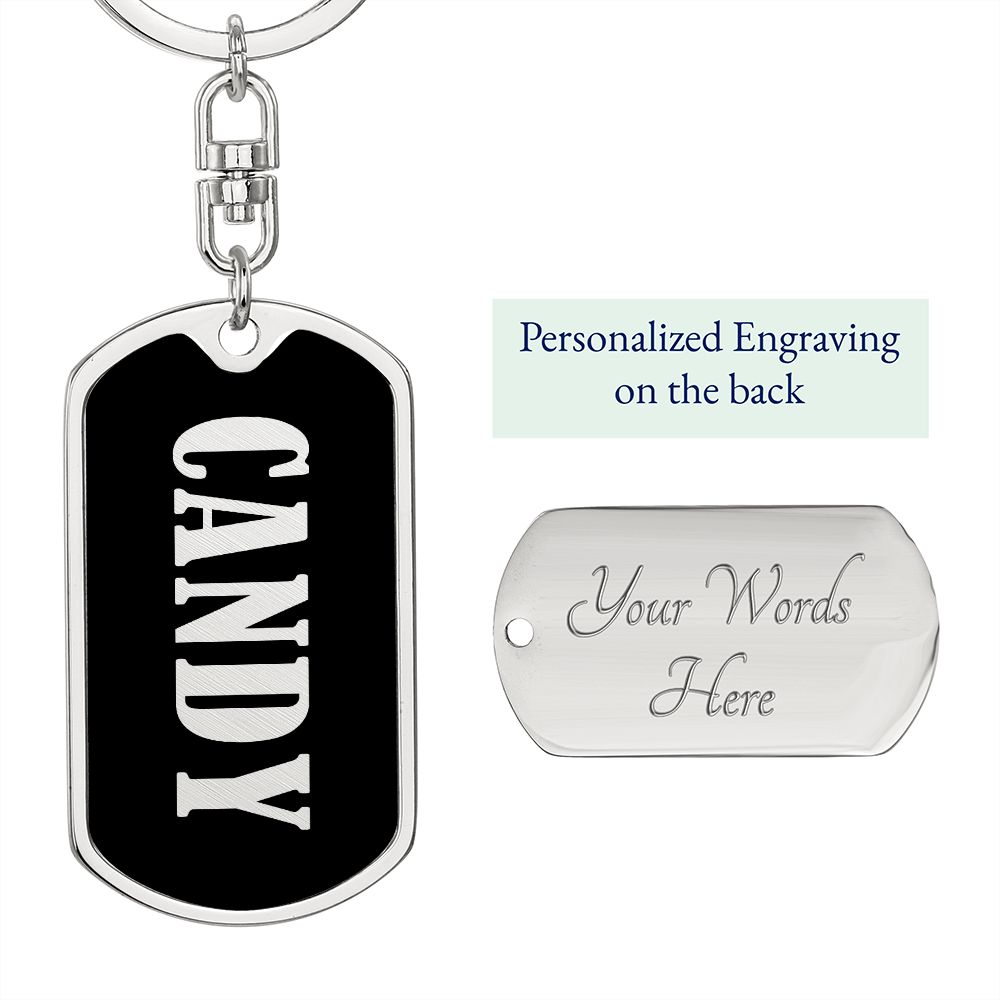 Candy v02 - Luxury Dog Tag Keychain