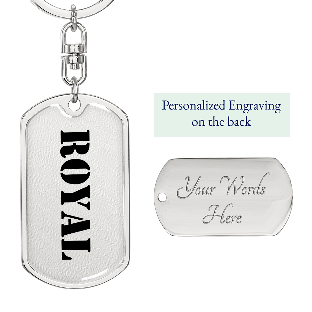 Royal - Luxury Dog Tag Keychain