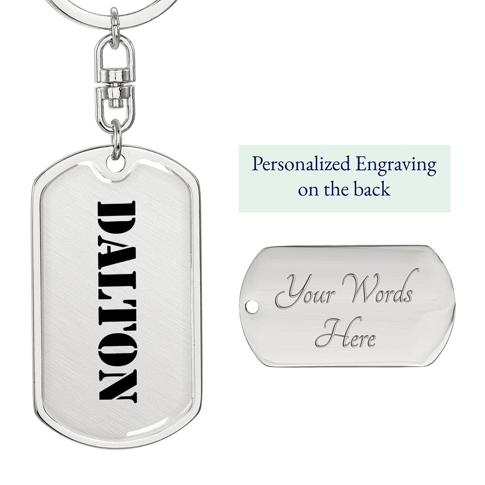 Dalton - Luxury Dog Tag Keychain