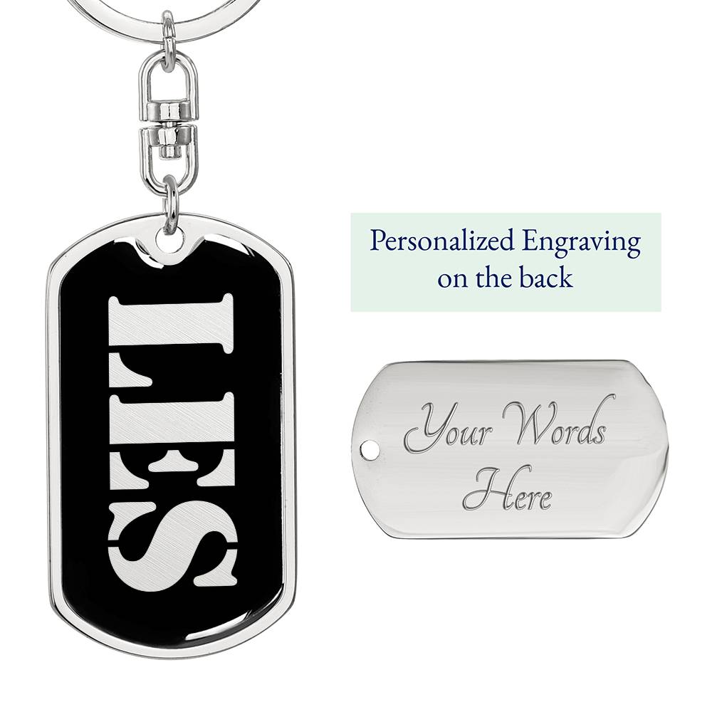 Les v2 - Luxury Dog Tag Keychain