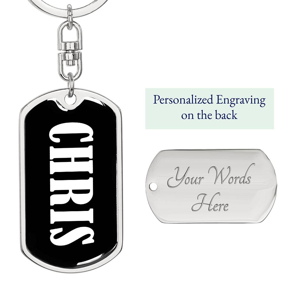 Chris v03 - Luxury Dog Tag Keychain