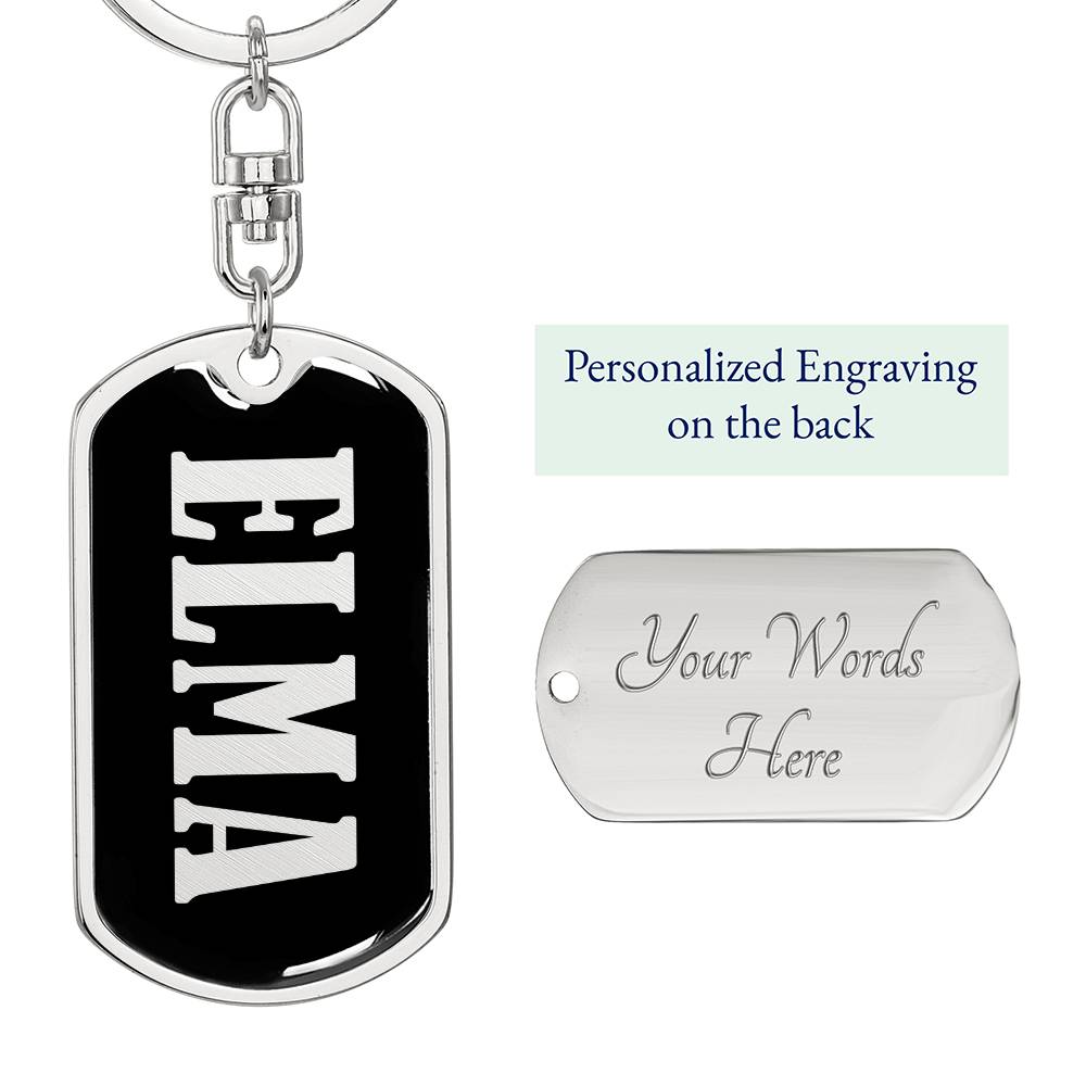 Elma v02 - Luxury Dog Tag Keychain