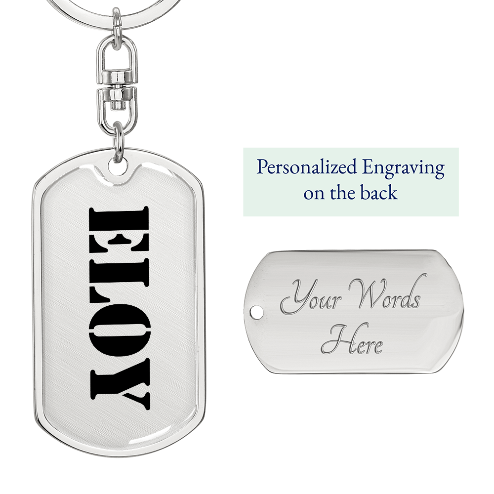 Eloy - Luxury Dog Tag Keychain