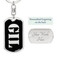 Gil v2 - Luxury Dog Tag Keychain