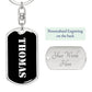 Thomas v2 - Luxury Dog Tag Keychain