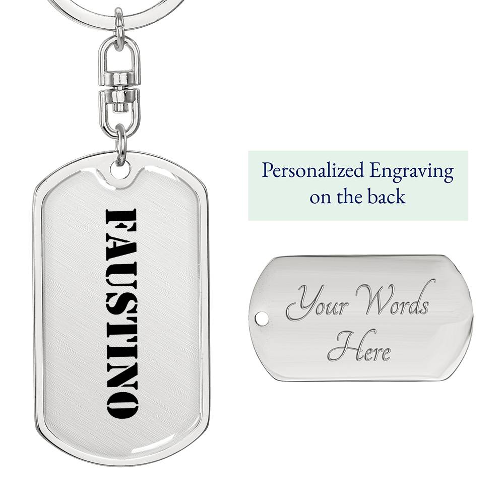 Faustino - Luxury Dog Tag Keychain