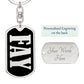 Fay v02 - Luxury Dog Tag Keychain