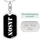 Jason v2 - Luxury Dog Tag Keychain