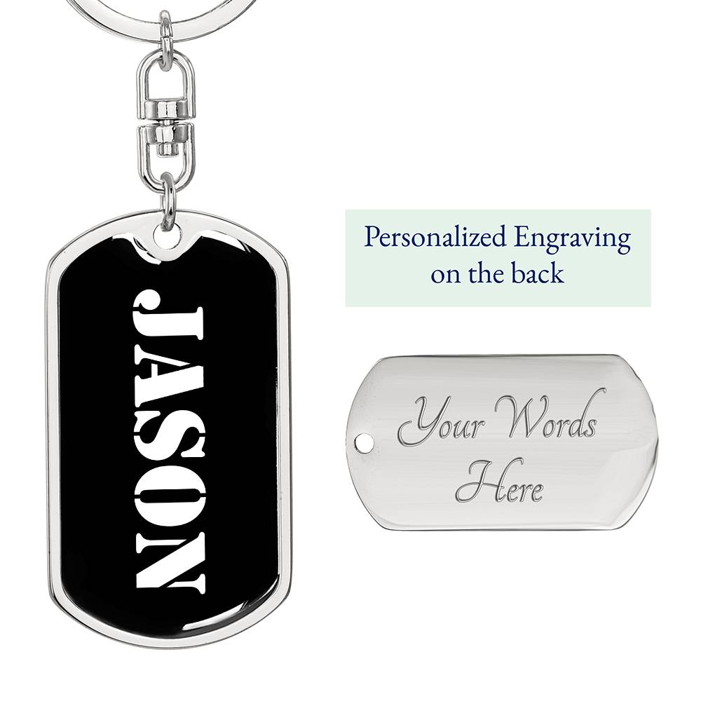 Jason v2 - Luxury Dog Tag Keychain