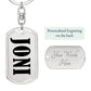 Joni v01 - Luxury Dog Tag Keychain