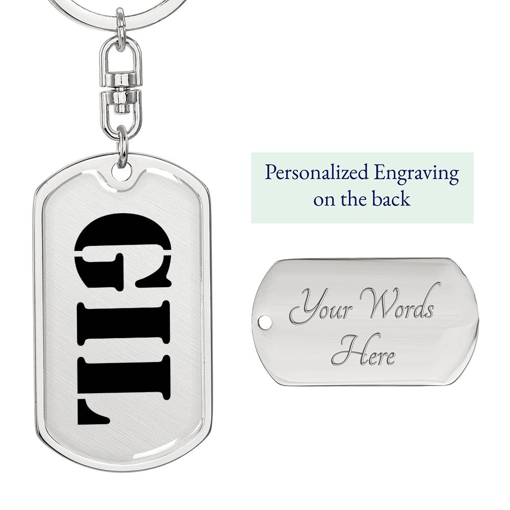 Gil - Luxury Dog Tag Keychain