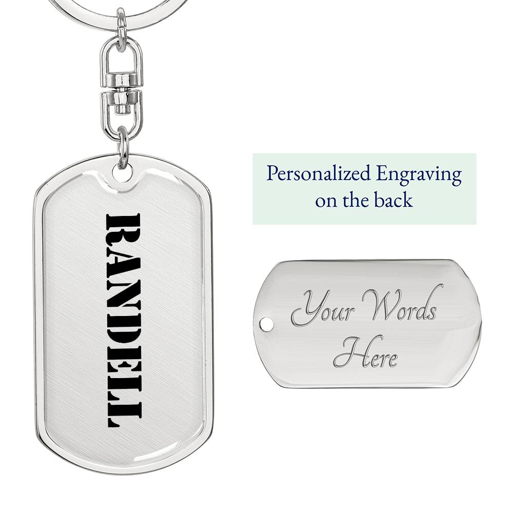 Randell - Luxury Dog Tag Keychain