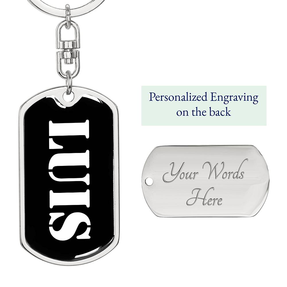 Luis v2 - Luxury Dog Tag Keychain