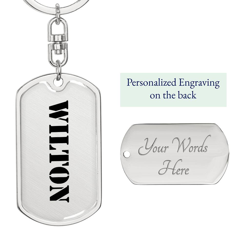 Wilton - Luxury Dog Tag Keychain