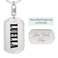 Luella v01 - Luxury Dog Tag Keychain