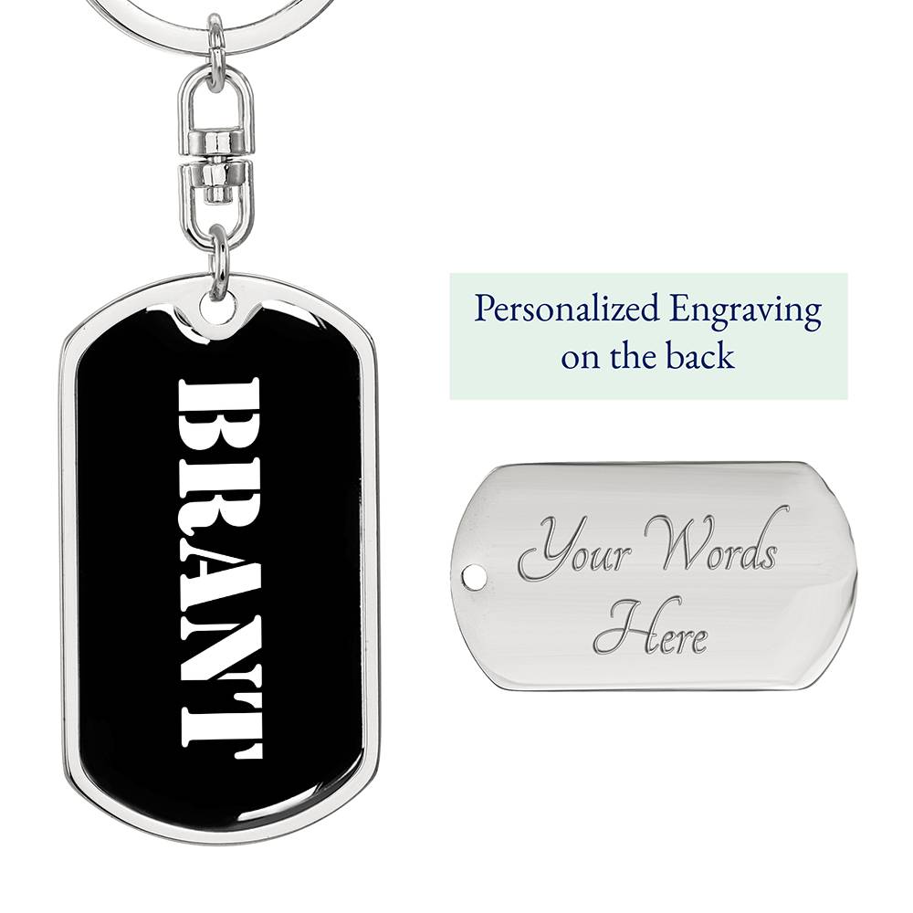 Brant v3 - Luxury Dog Tag Keychain