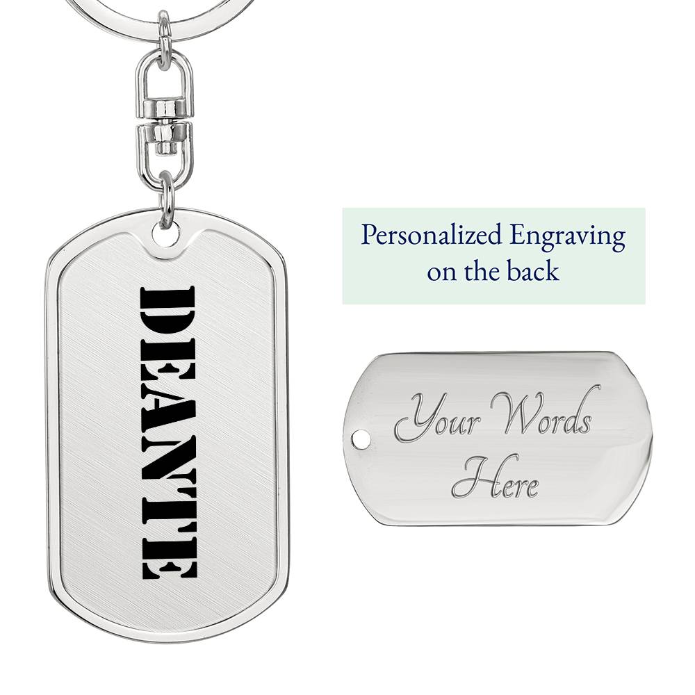 Deante - Luxury Dog Tag Keychain