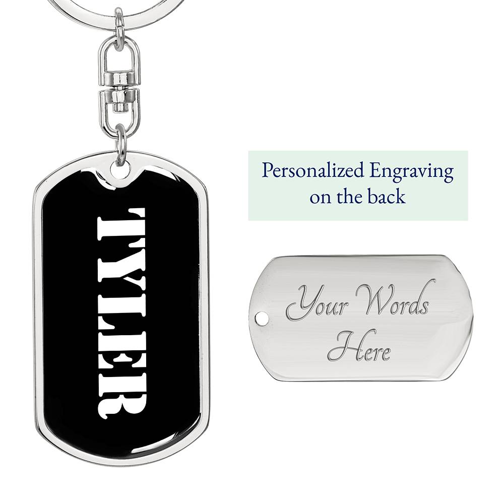 Tyler v2 - Luxury Dog Tag Keychain