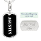 Agustin v2 - Luxury Dog Tag Keychain