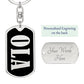 Ola v02 - Luxury Dog Tag Keychain