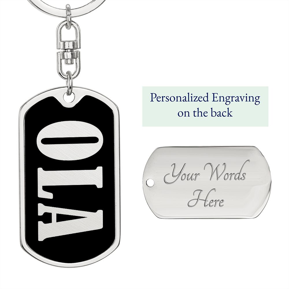 Ola v02 - Luxury Dog Tag Keychain