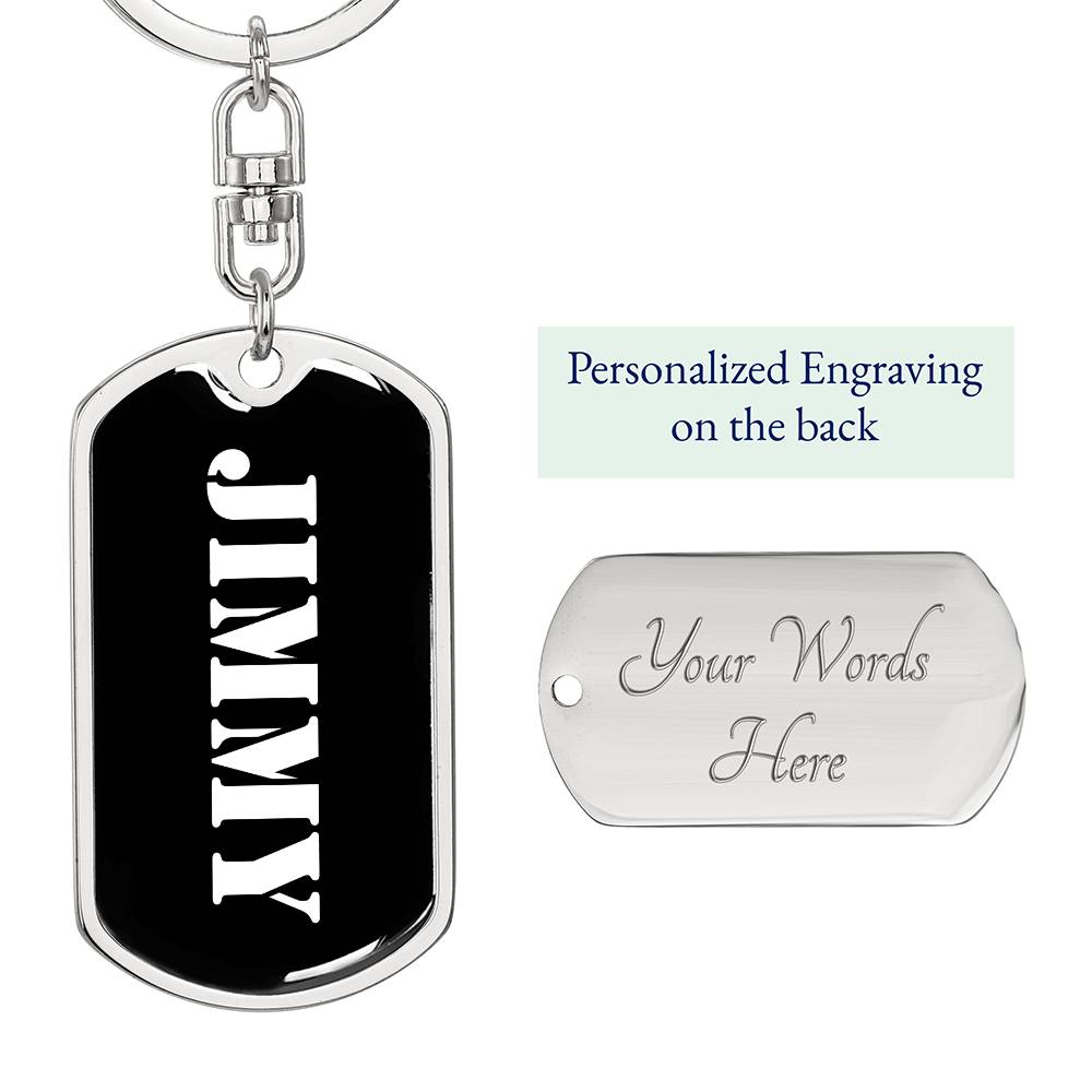 Jimmy v2 - Luxury Dog Tag Keychain