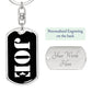 Joe v2 - Luxury Dog Tag Keychain