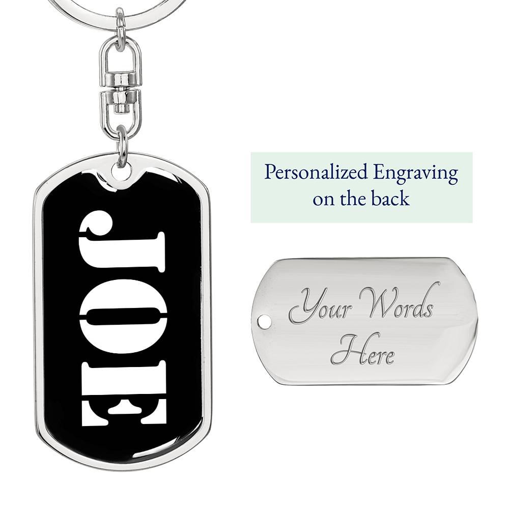Joe v2 - Luxury Dog Tag Keychain