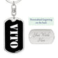 Vito v3 - Luxury Dog Tag Keychain