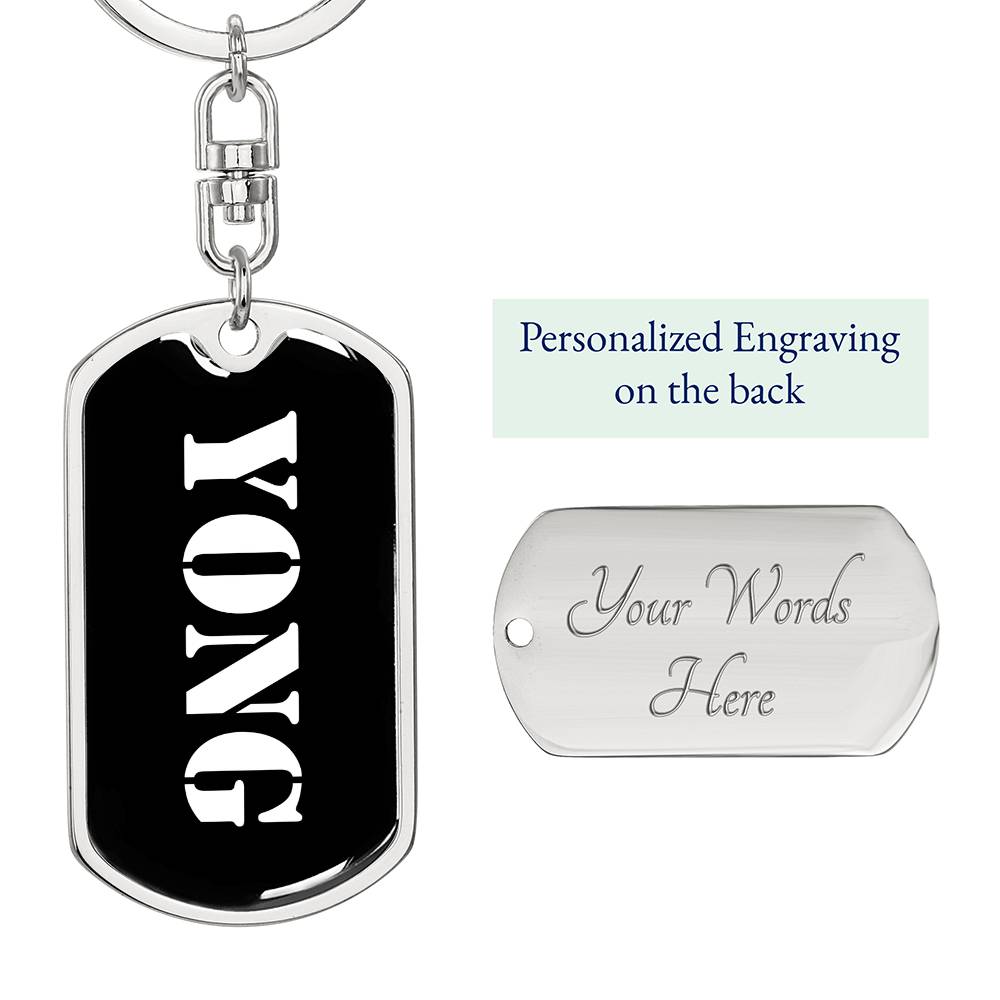 Yong v3 - Luxury Dog Tag Keychain