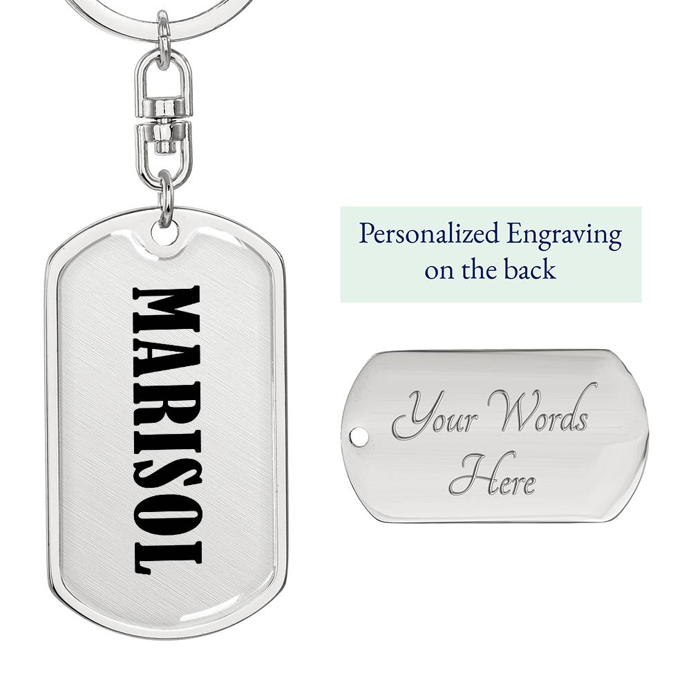Marisol v01 - Luxury Dog Tag Keychain