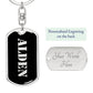 Alden v2 - Luxury Dog Tag Keychain
