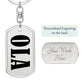 Ola v01 - Luxury Dog Tag Keychain