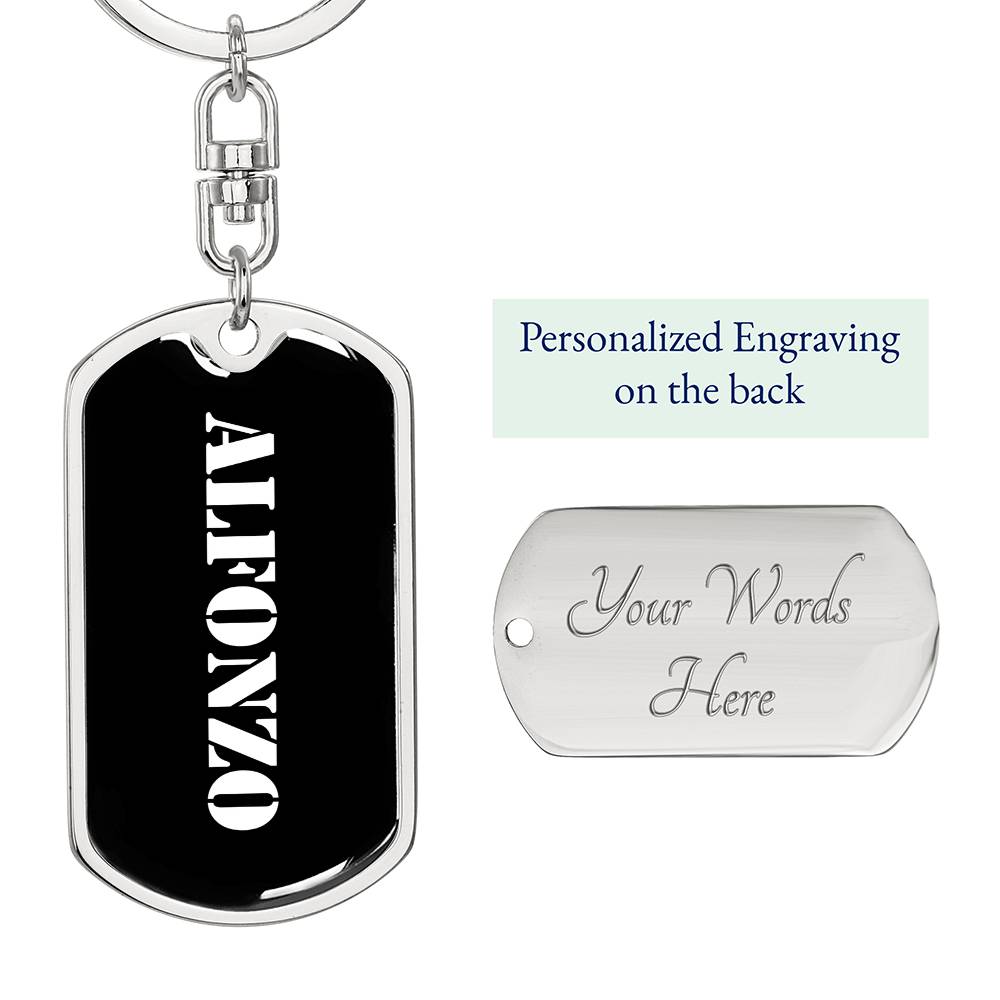 Alfonzo v3 - Luxury Dog Tag Keychain
