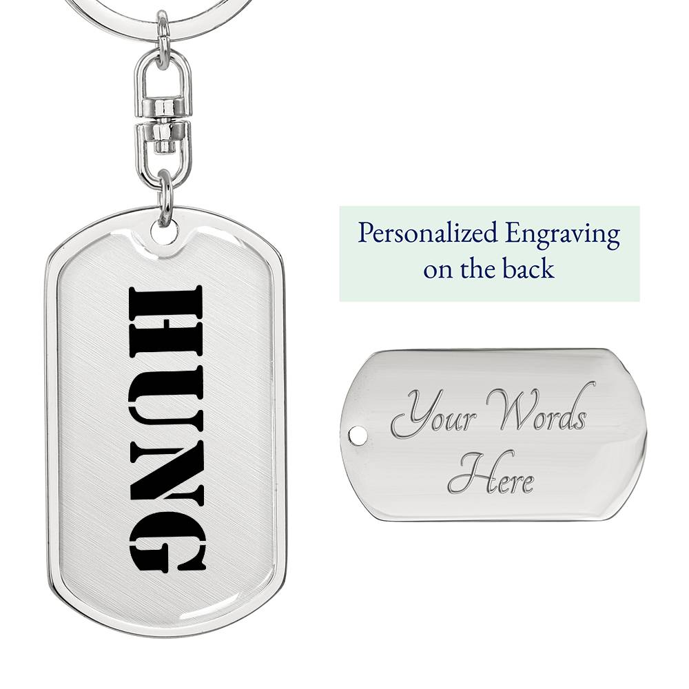 Hung - Luxury Dog Tag Keychain