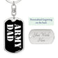 Army Dad v3 - Luxury Dog Tag Keychain
