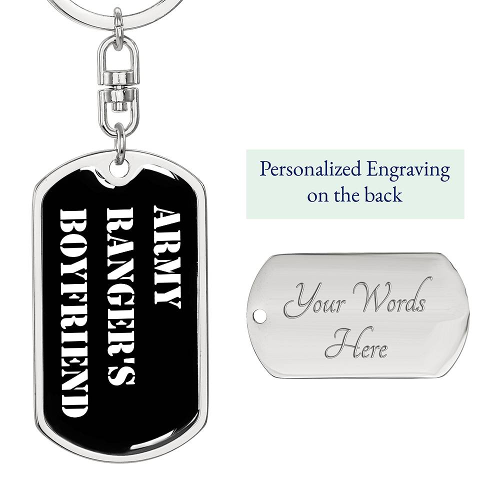Army Ranger's Boyfriend v3 - Luxury Dog Tag Keychain