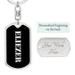 Eliezer v2 - Luxury Dog Tag Keychain