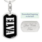 Elva v03 - Luxury Dog Tag Keychain