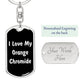 Love My Orange Chromide v3 - Luxury Dog Tag Keychain