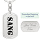 Sang - Luxury Dog Tag Keychain