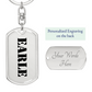 Earle - Luxury Dog Tag Keychain