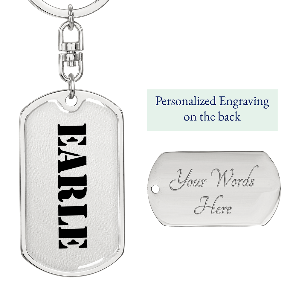 Earle - Luxury Dog Tag Keychain