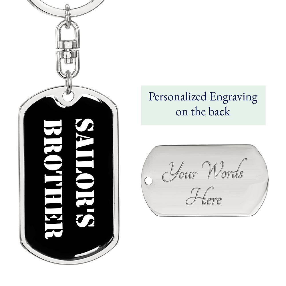 Sailor's Brother v3 - Luxury Dog Tag Keychain