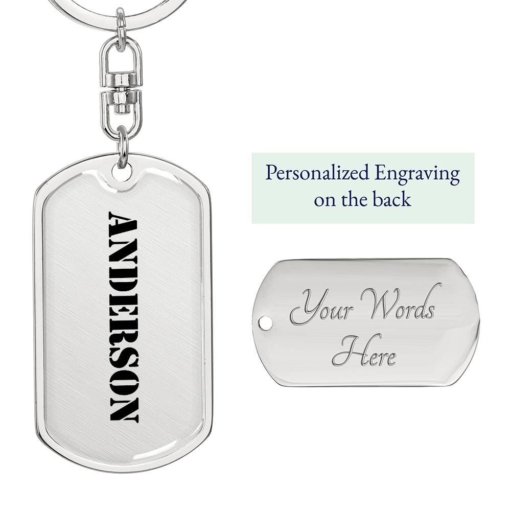 Anderson - Luxury Dog Tag Keychain