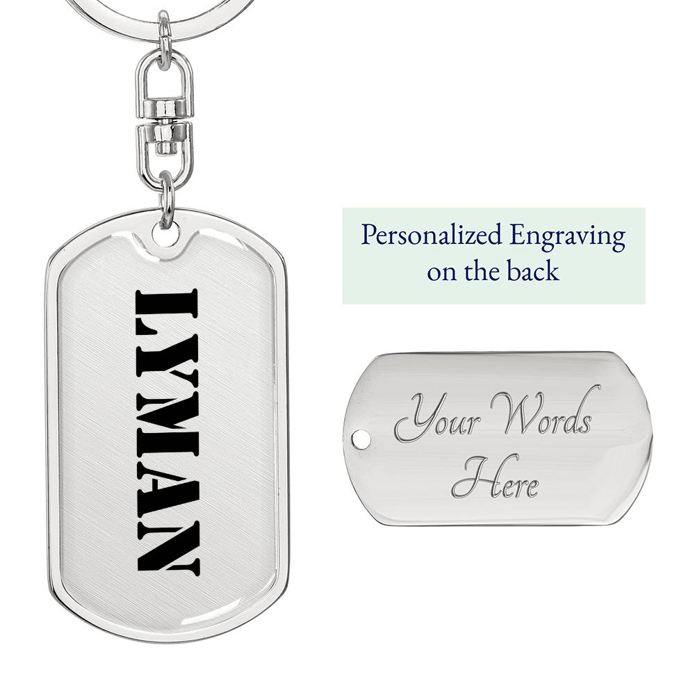 Lyman - Luxury Dog Tag Keychain