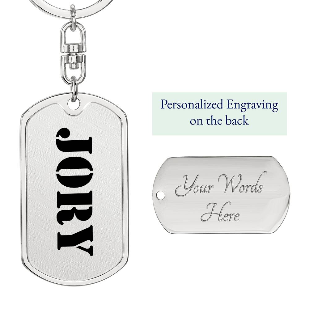 Jory - Luxury Dog Tag Keychain