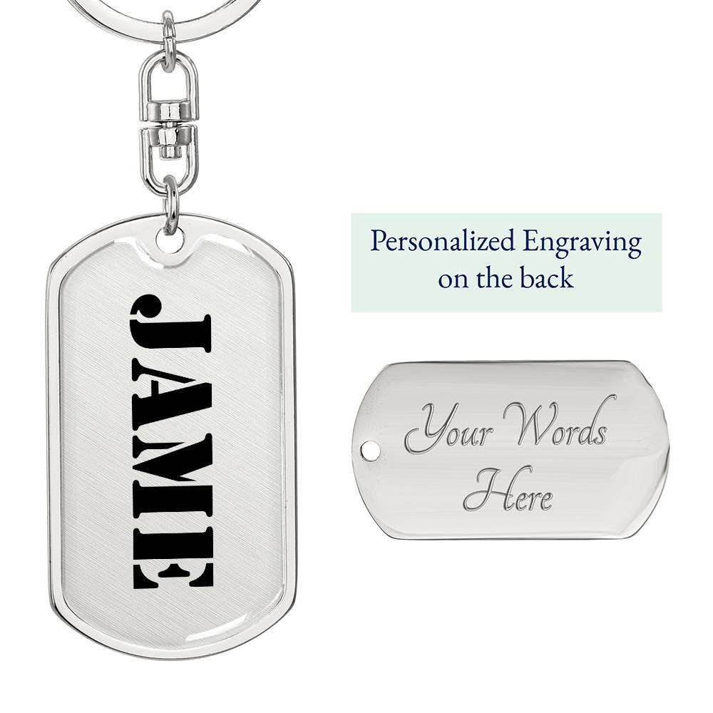 Jame - Luxury Dog Tag Keychain